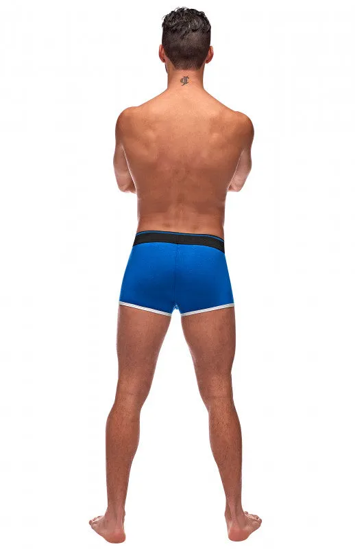 Anal | Male Power Retro Sport Panel Short -X- Large - Blue/ Black Anal | Male Power Retro Sport Panel Short -X- Large - Blue/ Black