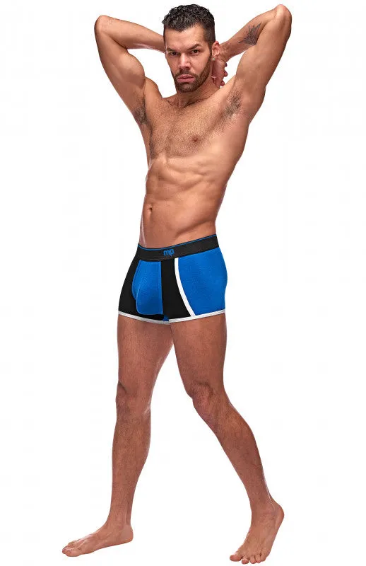 Anal | Male Power Retro Sport Panel Short -X- Large - Blue/ Black Anal | Male Power Retro Sport Panel Short -X- Large - Blue/ Black