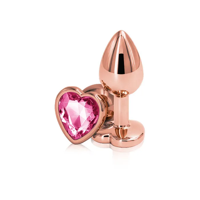 Anal | nsnovelties Rear Assets - Rose Gold Heart - Small - Pink Anal | nsnovelties Rear Assets - Rose Gold Heart - Small - Pink