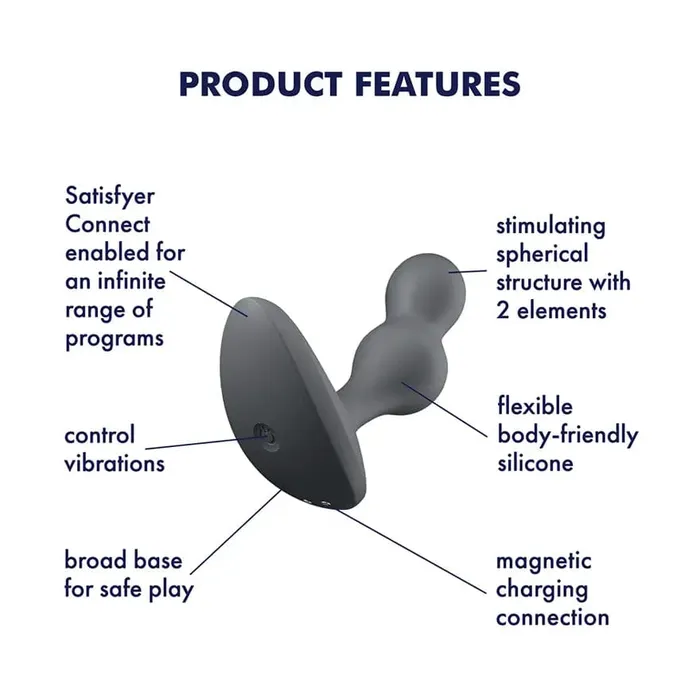 Anal | Satisfyer Satisfyer Deep Dive Anal Vibrating Plug - Grey