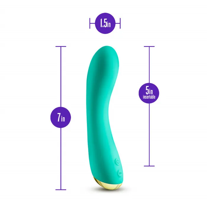 Aria - Luscious Af - Teal | Blush Novelties Vibrators Aria - Luscious Af - Teal | Blush Novelties Vibrators