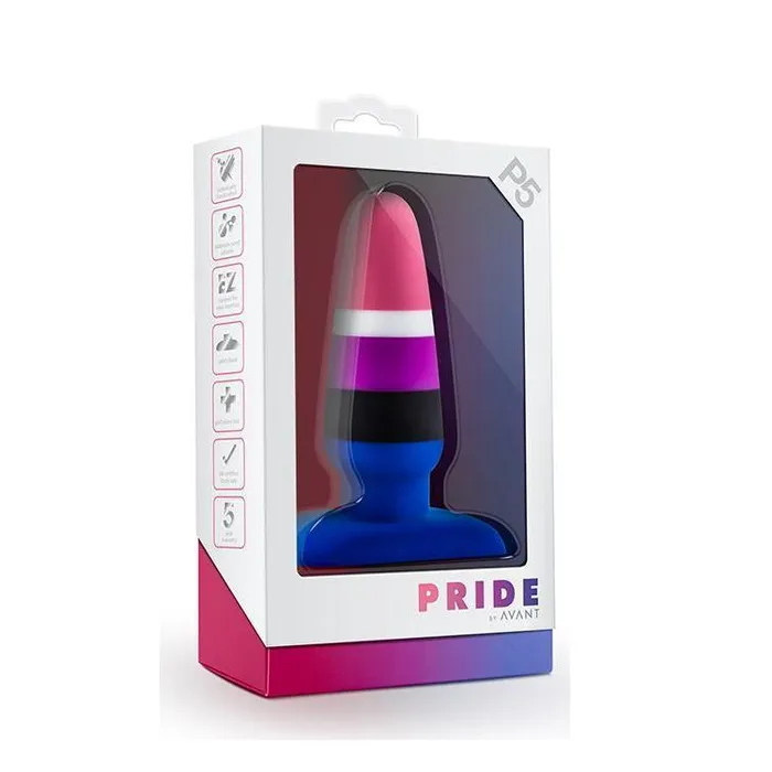 Avant Anal | Pride by Avant Platinum Silicone Butt Plug 4.3 Inch