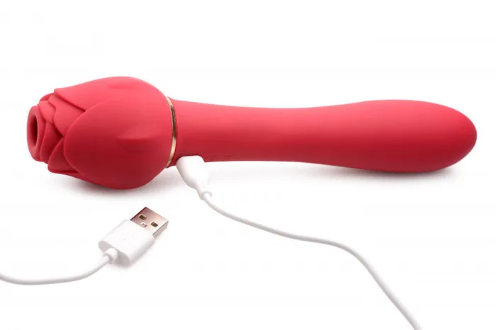 Bloomgasm - Sweet Heart Rose 5x Suction Rose and 10x Vibrator - Pink | XR Brands inmi Vibrators Bloomgasm - Sweet Heart Rose 5x Suction Rose and 10x Vibrator - Pink | XR Brands inmi Vibrators
