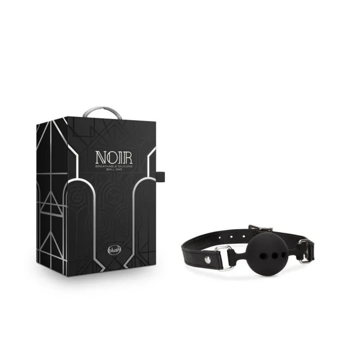Blush Novelties Anal Noir Breathable Silicone Ball Gag Black