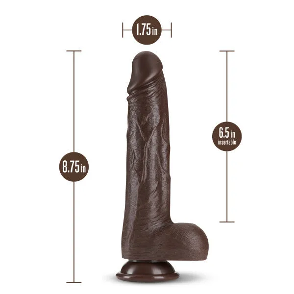 Blush Novelties Female Sex Toys | Dr Skin Dr Murphy 8in Dildo Thrusting Chocolate