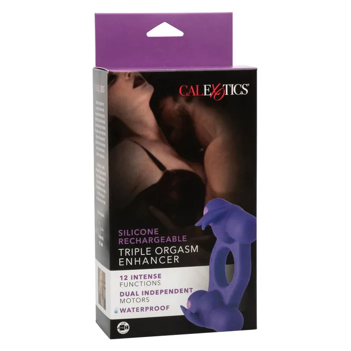 CalExotics Vibrators | Silicone Rechargeable Triple Orgasm - Purple CalExotics Vibrators | Silicone Rechargeable Triple Orgasm - Purple