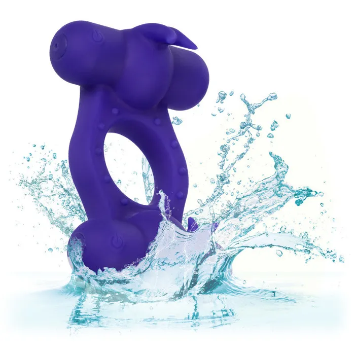 CalExotics Vibrators | Silicone Rechargeable Triple Orgasm - Purple CalExotics Vibrators | Silicone Rechargeable Triple Orgasm - Purple