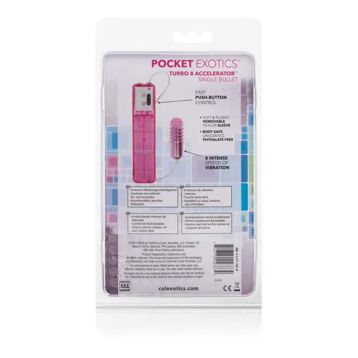 CalExotics Vibrators | Turbo 8 Accelerator Bullet - Pink CalExotics Vibrators | Turbo 8 Accelerator Bullet - Pink
