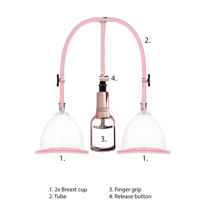 Female Sex Toys | Shots Toys Pumped Breast Pump Medium Rose Gold