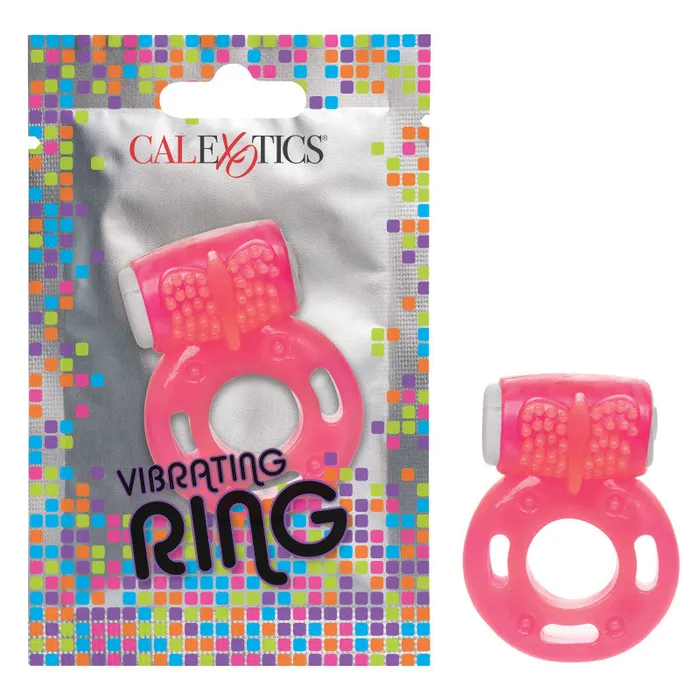 Foil Pack Vibrating Ring - Pink | CalExotics Male Sex Toys
