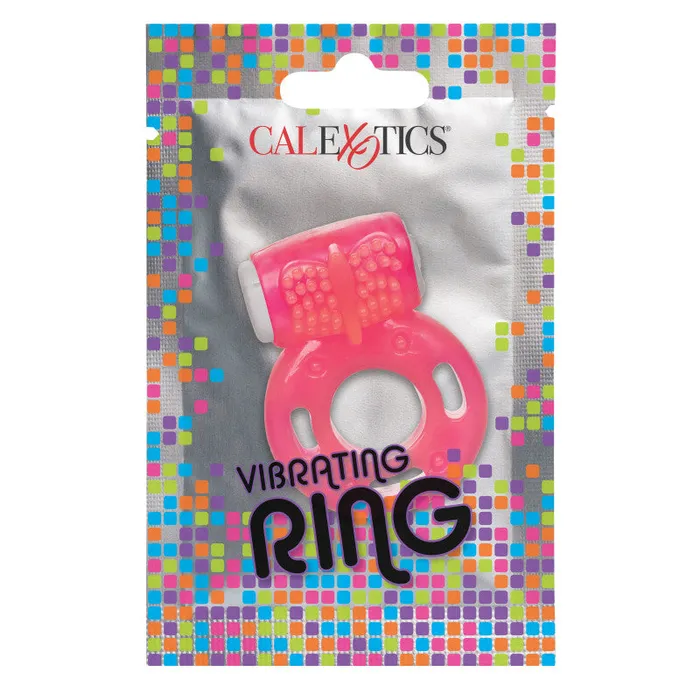 Foil Pack Vibrating Ring - Pink | CalExotics Male Sex Toys