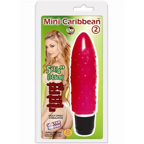 Golden Triangle Vibrators Mini Caribbean 2 Bumpy Pink