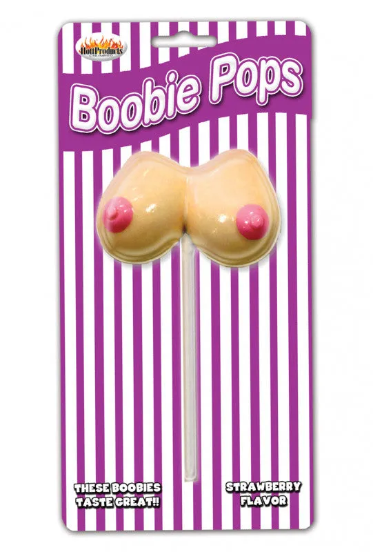 Hott Products Vibrators Boobie Pops Strawberry