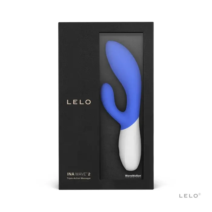 Lelo Lelo Ina Wave 2 Rabbit Vibrator California Sky Female Sex Toys