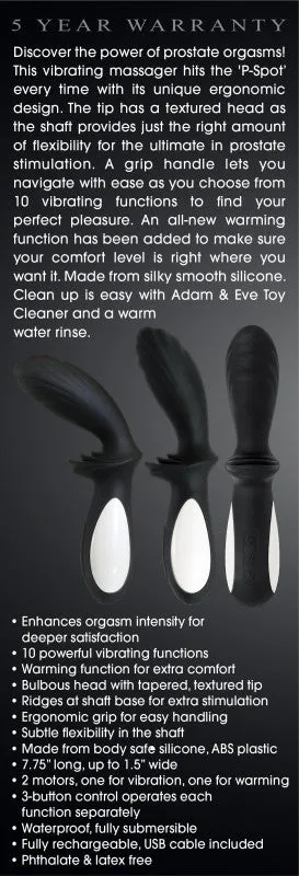 Male Sex Toys | Adam and Eve Adam & Eve Silicone Warming Prostate Massager Male Sex Toys | Adam and Eve Adam & Eve Silicone Warming Prostate Massager