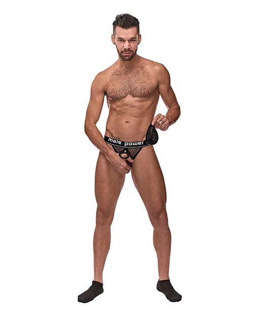 Male Sex Toys | Cock Pit Cock Ring Jock Black S-m - Male Power Lingerie