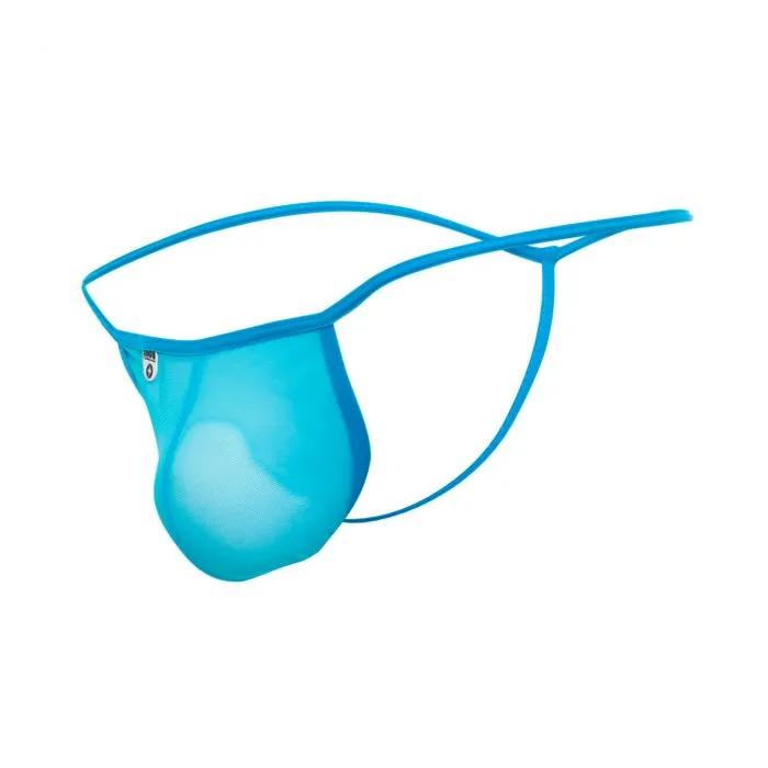 Male Sex Toys Male Basics Male Basics Mob Tulle Tthong Turquoise Lxl