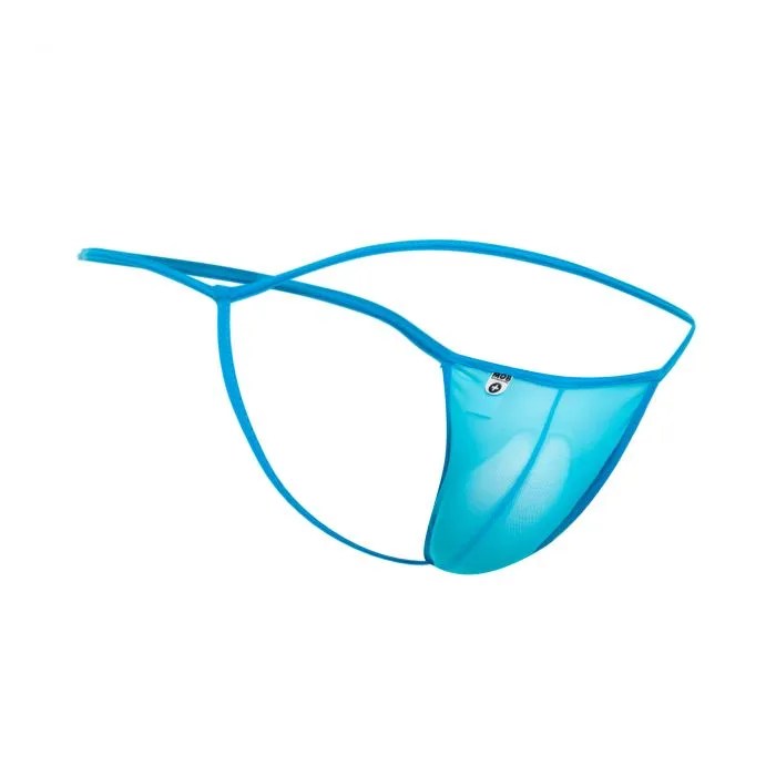 Male Sex Toys | Male Basics Male Basics Mob Tulle T-thong Turquoise L-xl