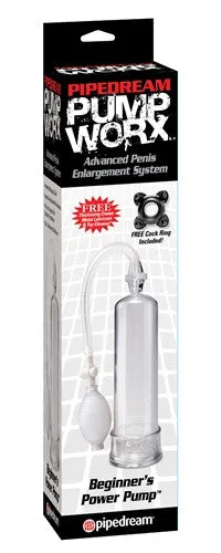 Male Sex Toys | Pump Worx Beginners Power Pump Clear - Pipedream Male Sex Toys | Pump Worx Beginners Power Pump Clear - Pipedream