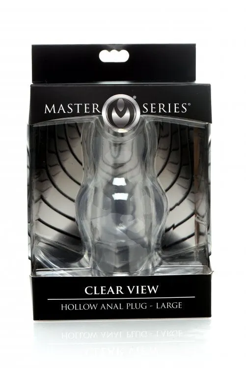Male Sex Toys | XR Brands Master Series Clear View Hollow Anal Plug Large