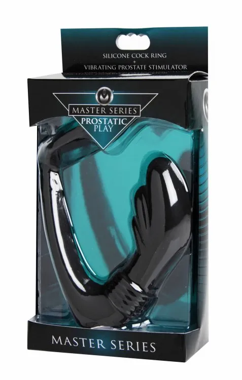 Master Series Prostatic Play Nova Prostate Massager & Cock Ring | XR Brands Male Sex Toys