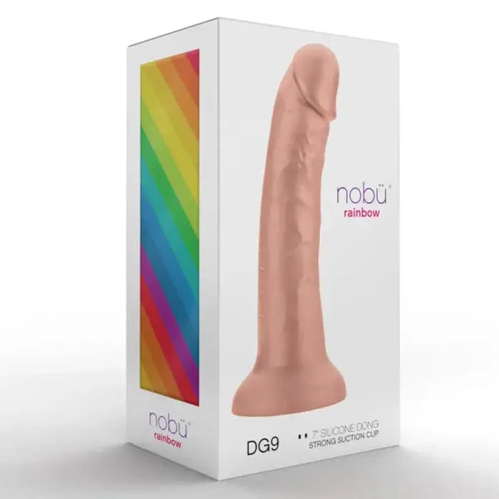 Nob Rainbow DG9 Dildo Dong With Suction Cup Peach Small NOB Female Sex Toys Nob Rainbow DG9 Dildo Dong With Suction Cup Peach Small NOB Female Sex Toys