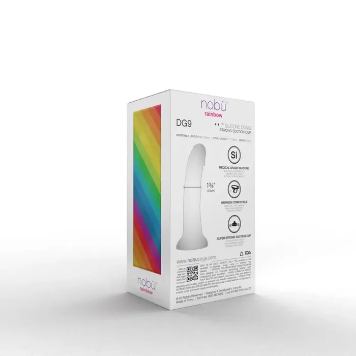 Nobü Rainbow - DG9 Dildo Dong With Suction Cup - Peach (Small) | NOBÜ Female Sex Toys