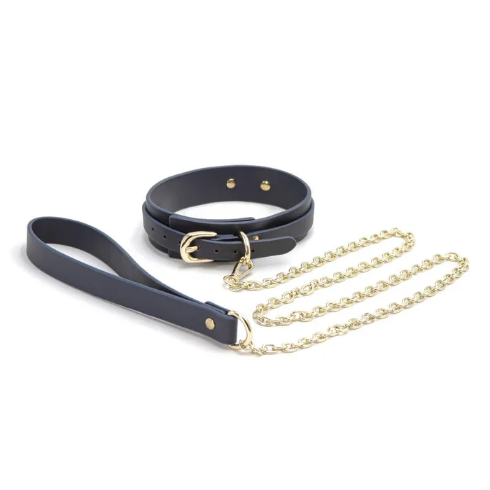 nsnovelties Vibrators | Bondage Couture - Collar and Leash - Blue nsnovelties Vibrators | Bondage Couture - Collar and Leash - Blue