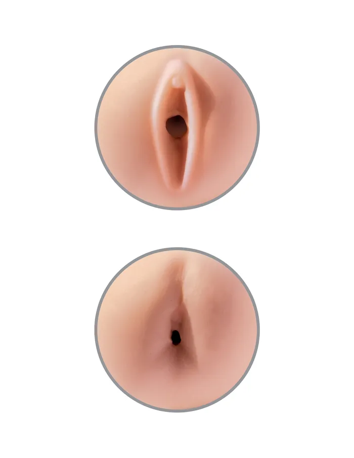 Pdx Extreme Tight Grip Pussy & Ass Masturbator Black-light | Pipedream Products Male Sex Toys