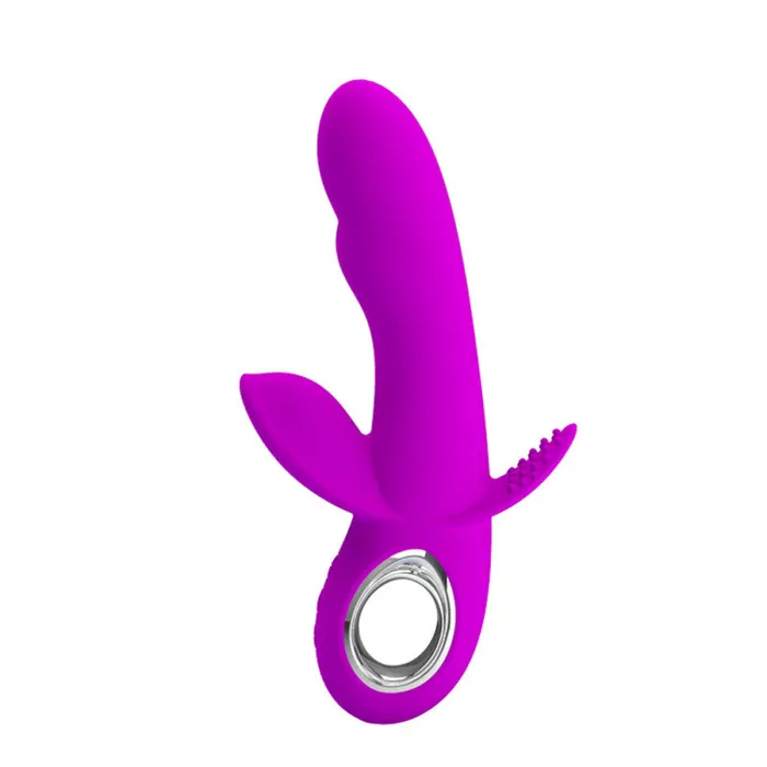 Pretty Love Vibrators | Pretty Love Humphrey Bendable Front and Back  Rabbit - Fuchsia