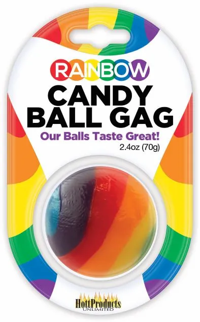 Rainbow Candy Ball Gag HOTT Products Male Sex Toys