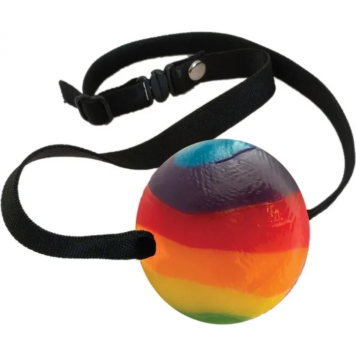 Rainbow Candy Ball Gag | HOTT Products Male Sex Toys