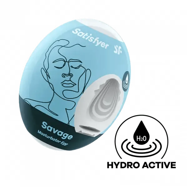 Satisfyer Savage Light Blue Masturbator Egg Satisfyer Vibrators