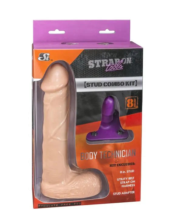 SI Novelties (wd) Strap On Tools Body Techn 8 Vanilla 