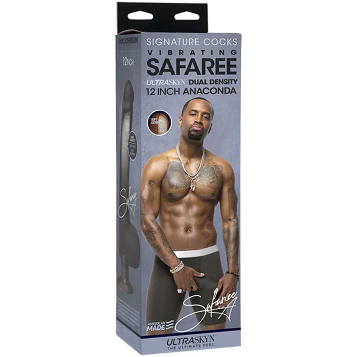 Signature Cocks - Safaree Samuels Anaconda - 12  Inch Ultraskyn Cock With Removable Vul Suction  Cup | Doc Johnson Dildos