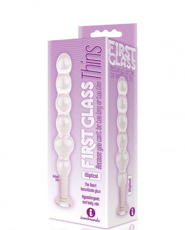 The 9s Glass Thins Elliptical Glass Plug Icon Brands Anal