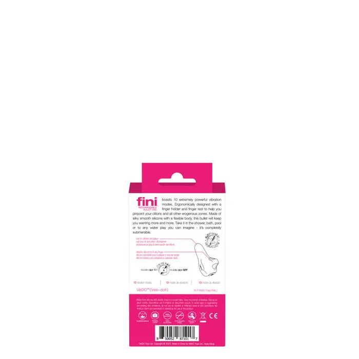 VeDO Fini Rechargeable Bullet Vibe - Pink | Vibrators VeDO Fini Rechargeable Bullet Vibe - Pink | Vibrators
