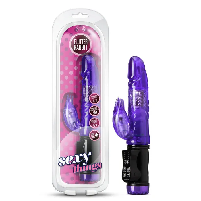Vibrators Blush Novelties Sexy Things Flutter Rabbit Purple