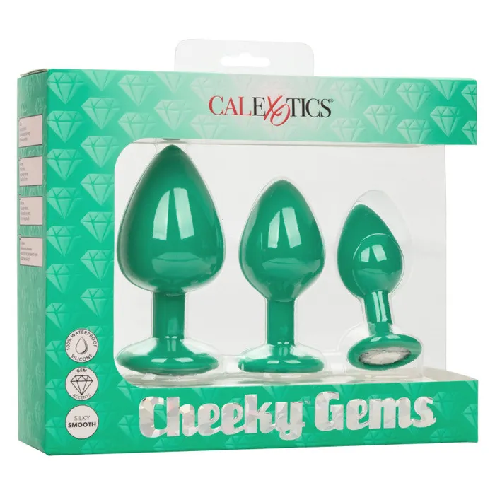 Vibrators | CalExotics Cheeky Gems - Green Vibrators | CalExotics Cheeky Gems - Green