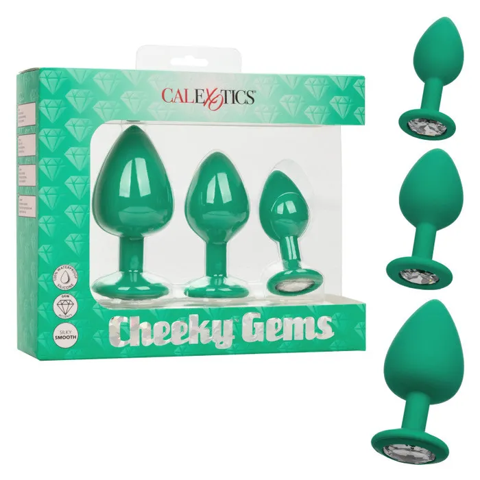 Vibrators | CalExotics Cheeky Gems - Green Vibrators | CalExotics Cheeky Gems - Green