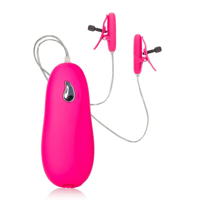 Vibrators California Exotic Heated Vibrating Nipple Teasers Pink
