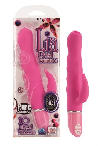 Vibrators California Exotic Novelties Lia Dual Stimulator Pink
