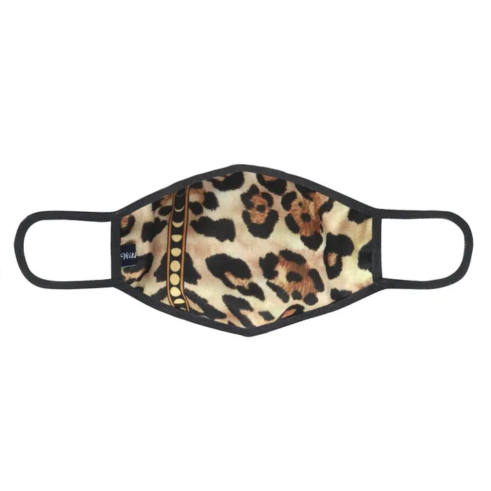 Vibrators | Olive Crius Multi Brown Leopard 3-Layered Face Cover-PM0243
