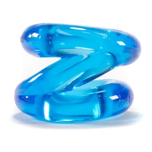 Vibrators Oxballs ZBall Z Shaped Ballstretcher by Atomic Jock Ice Blue