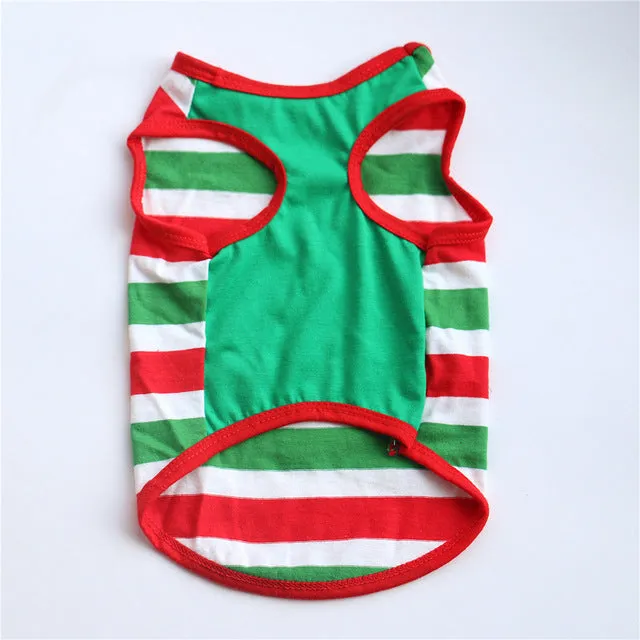 Vibrators | Pet Dog Clothing Cotton Stripe Vest Puppy Cotton - Black Lily