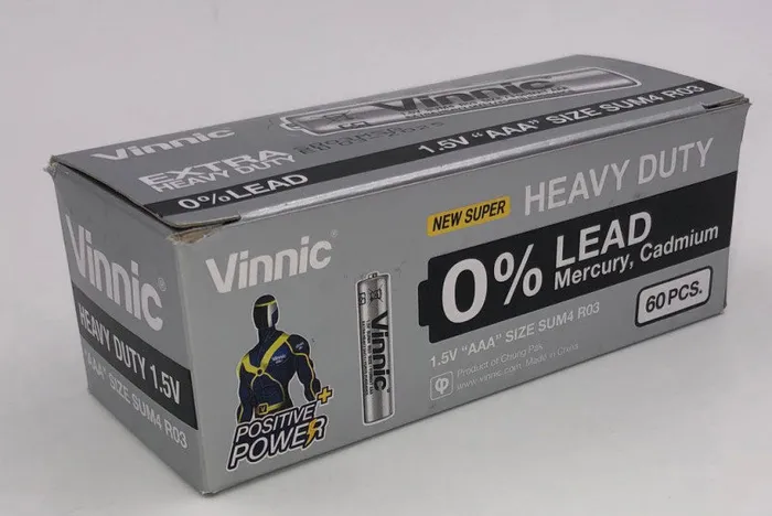Vinnic & Player Batteries Vinnic Super Heavy Duty AAA - 2 Pc./shrink Pk. - 60 Pcs. Box | Female Sex Toys Vinnic & Player Batteries Vinnic Super Heavy Duty AAA - 2 Pc./shrink Pk. - 60 Pcs. Box | Female Sex Toys