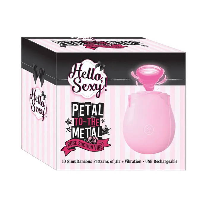 Voodoo Toys Vibrators Petal tothe Metal Rose Suction Vibe