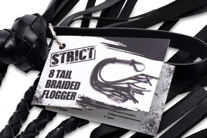 XR Brands Anal | Strict 8 Tail Braided Flogger