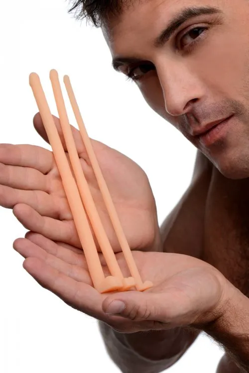 XR Brands Male Sex Toys | Master Series Dockers Silicone Urethral Sound Set