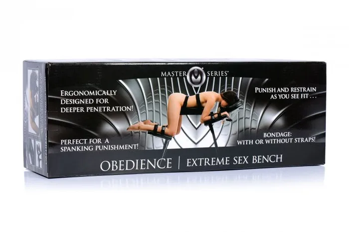 XR Brands Male Sex Toys | Master Series Obedience Extreme Sex Bench W Straps